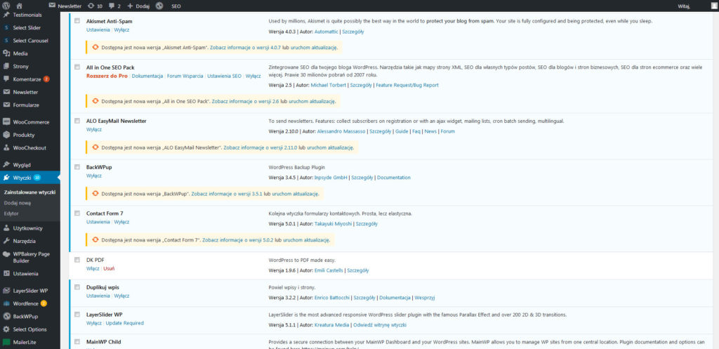 Kokpit WordPress